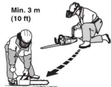HUSQVARNA 540 XP Mark III - Bezpečnost při manipulaci s palivem - 2
