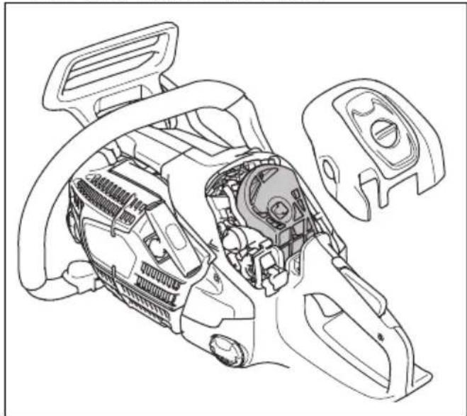 HUSQVARNA 540 XP Mark III - To clean the air filter - 1