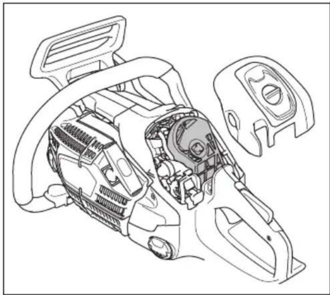 HUSQVARNA 540 XP Mark III - A levegőszűrő megtisztítása - 1