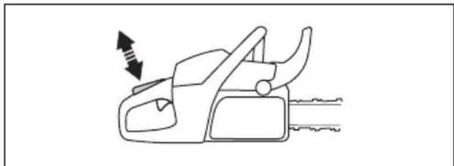 HUSQVARNA 540 XP Mark III - To do a check of the throttle trigger and throttle trigger lockout - 2