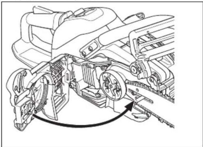 HUSQVARNA 540 XP Mark III - Sådan monteres sværdet og savkæden - 3
