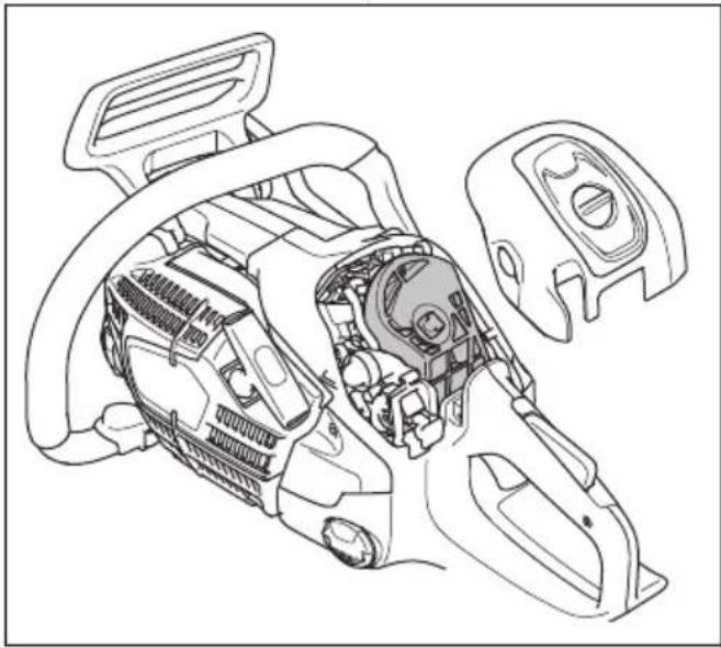 HUSQVARNA 540 XP Mark III - Ilmansuodattimen puhdistaminen – - 1