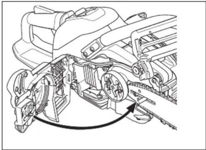 HUSQVARNA 540 XP Mark III - To assemble the guide bar and saw chain - 3