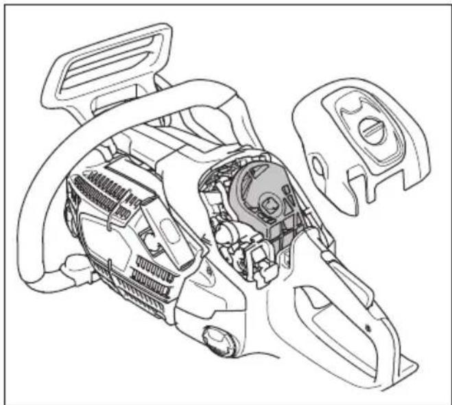 HUSQVARNA 540 XP Mark III - Sådan rengøres luftfilteret - 1