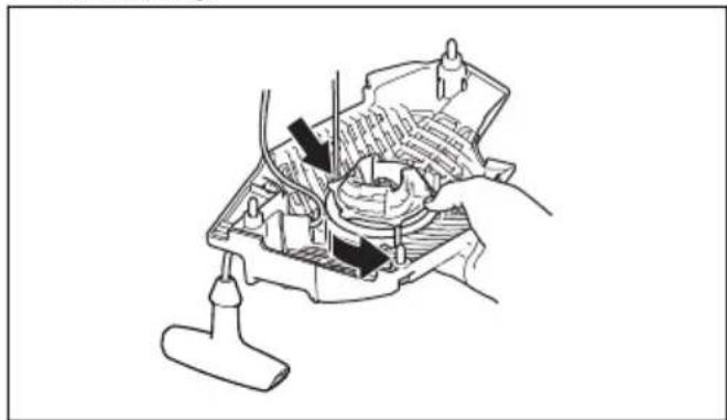 HUSQVARNA 540 XP Mark III - To replace a broken or worn starter rope - 3