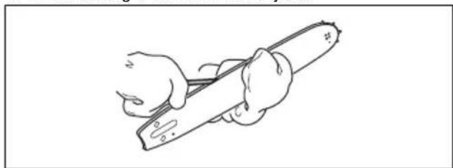 HUSQVARNA 540 XP Mark III - A vezetőlemez ellenőrzése - 3
