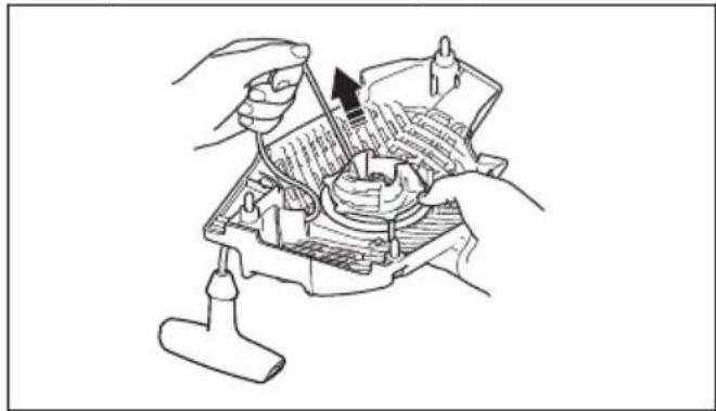 HUSQVARNA 540 XP Mark III - To replace a broken or worn starter rope - 2