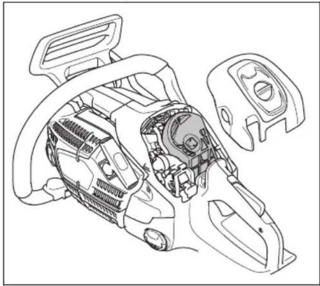 HUSQVARNA 540 XP Mark III - Čištění vzduchového filtru - 1