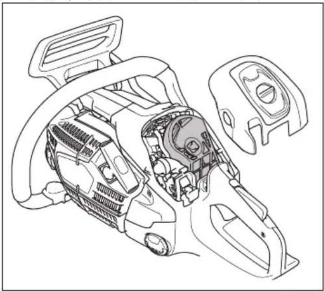 HUSQVARNA 540 XP Mark III - Καθαρισμός του φίλτρου αέρα - 1