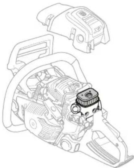 HUSQVARNA 562 XP Mark II - So reinigen Sie den Luftfilter - 1