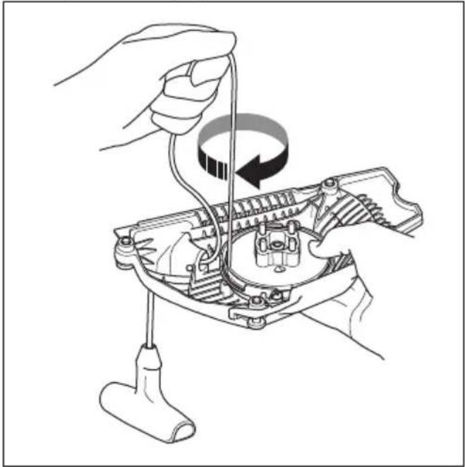 HUSQVARNA 562 XP Mark II - Pour serrer le ressort de rappel - 1