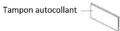 Tampon autocollant