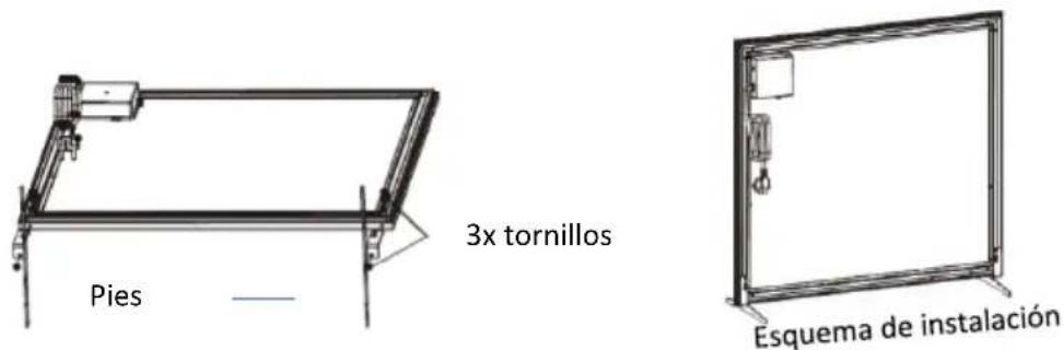 SHX SHXPIRP500 - Instalación de los pies - 1