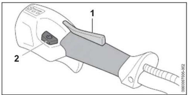 STIHL RGA 140 - Leistungsstufe einstellen - 1