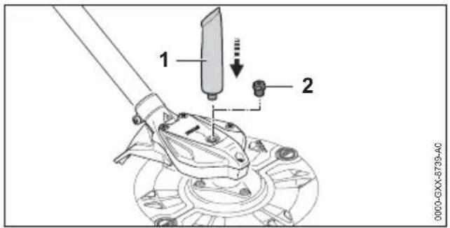 STIHL RGA 140 - Aandrijfkop smeren - 1