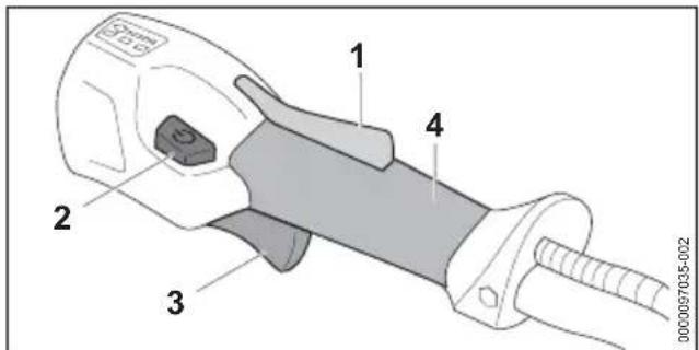 STIHL RGA 140 - Onkruidverwijderaar inschakelen - 1