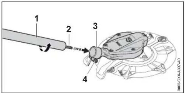 STIHL RGA 140 - Getriebegehäuse anbauen - 1