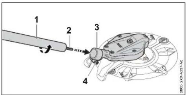 STIHL RGA 140 - Aandrijfkophuis monteren - 1