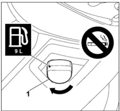 STIHL RT 5097 Z - Procedura di rifornimento: - 3