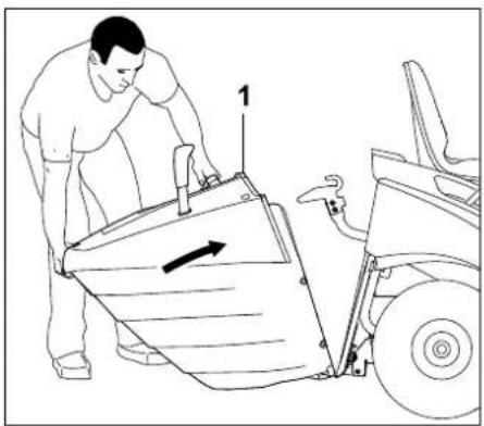STIHL RT 5097 Z - Prima di rimuovere il cesto di raccolta erba attenersi ai seguenti punti: - 4