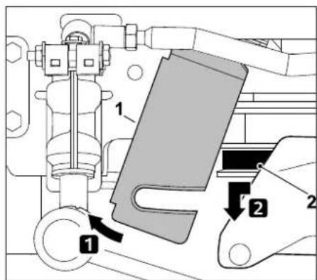 STIHL RT 5097 Z - Sgancio della cinghia trapezoidale: - 1