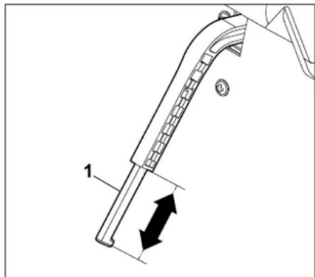 STIHL RT 5097 Z - Sensor inhoudsindicator verstellen: - 1