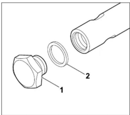STIHL RT 5097 Z - Motorolie aftappen: - 2