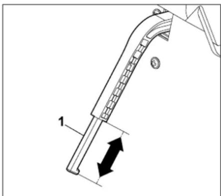 STIHL RT 5097 Z - Réglage du capteur du niveau de remplissage : - 1