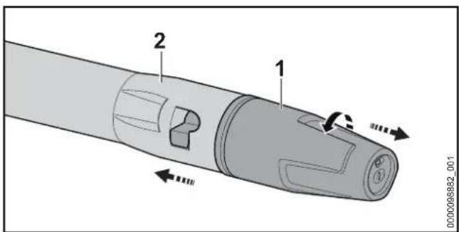 STIHL RE 80 X - Removing the nozzle - 1