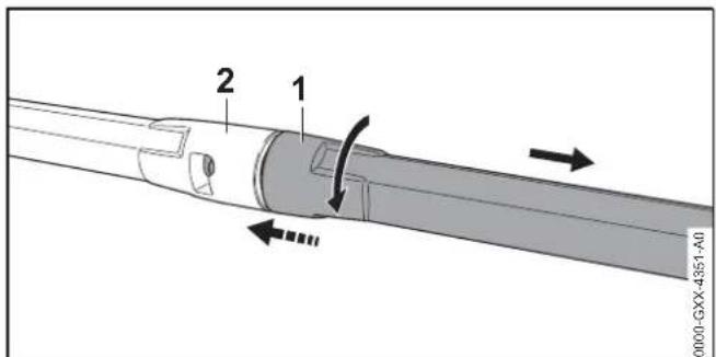 STIHL RE 80 X - Strahlrohr abbauen - 1