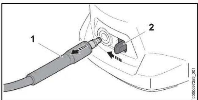 STIHL RE 80 X - Hogedrukslang losmaken - 1