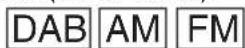 HITACHI UR18DSDL - - Selecteren van DAB, FM of AM bandbreedte - 3