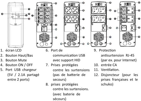 PowerWalker VI 600 CSW - 1