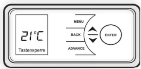 DIMPLEX RCE 100 - Activate / deactivate Auto Lock - 1