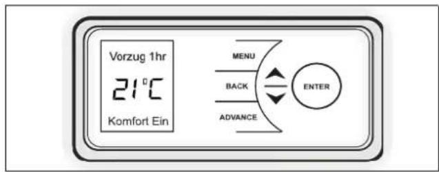 DIMPLEX RCE 100 - Indicazione oraria per modalità Comfort - 1