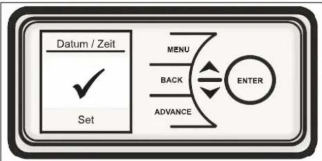 DIMPLEX RCE 100 - Date/Time setting - 3