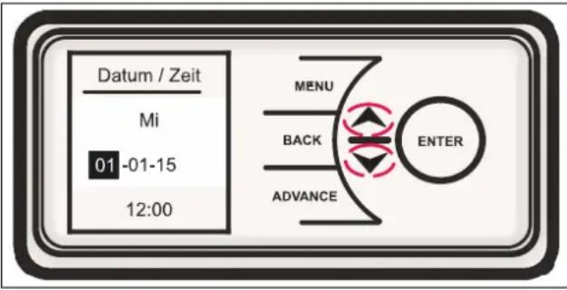 DIMPLEX RCE 150 - Date/Time setting - 2