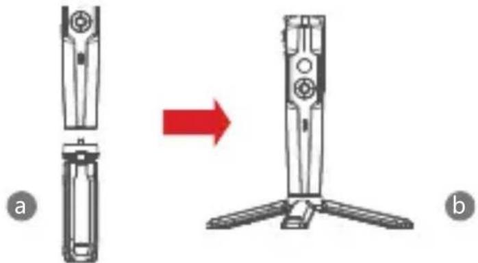 Gudsen Moza Mini-P - - Attaching the Tripod - 1