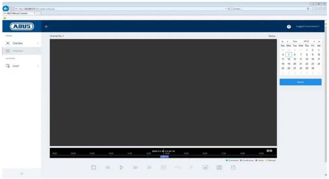 ABUS IPCB44510B - Displaying/downloading a recording from the internal memory - 1
