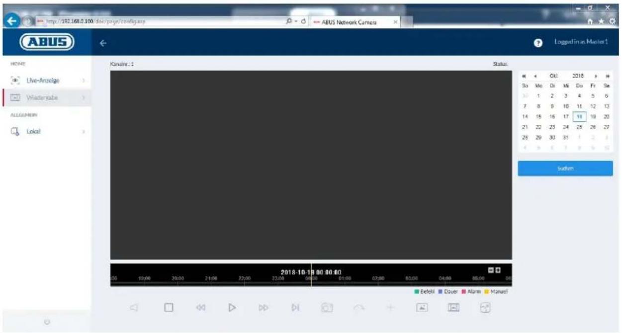 ABUS IPCB44510B - Visning/download af optagelser fra det interne lager - 1