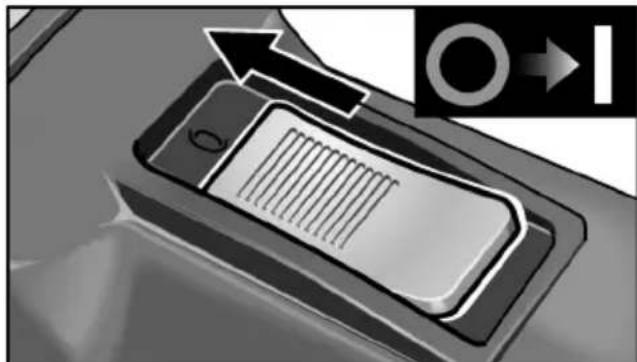 Flex X 1107 VE - Allumer et éteindre la ponceuse électroportative - 1