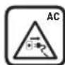 BOSCH UniversalGrassCut 18V-260 - Wyjaśnienie symboli umieszczonych na narzędziu ogrodowym - 6