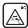 BOSCH UniversalGrassCut 18V-260 - Explicação dos símbolos no aparelho de jardinagem - 6