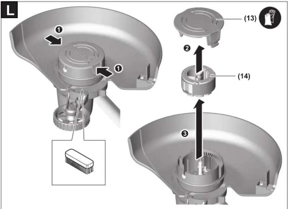 BOSCH UniversalGrassCut 18V-260 - جمل دستگاه - 13
