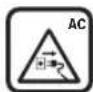 BOSCH UniversalGrassCut 18V-260 - Ερμηνεία των συμβόλων επάνω στο μηχάνημα - 6