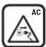 BOSCH EasyGrassCut 18V-230 - Razlaga simbolov na vrtnem orodju - 6