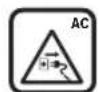 BOSCH EasyGrassCut 18V-230 - Wyjasnienie symboli umieszczonych na narzedziu ogrodowym - 6