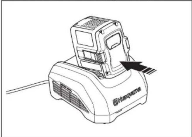 HUSQVARNA 525iHF3 - Pour charger la batterie - 1