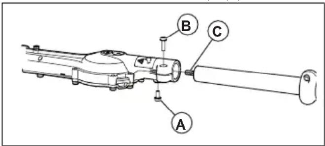 HUSQVARNA 525iHF3 - Pour installer l'unité de coupe - 1