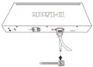 D-LINK DGS-1210-52/ME - Установка фиксатора для кабеля питания - 3